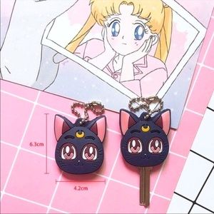 💖3/$20💖 NEW SAILOR MOON LUNA CAT KEY COVER CHARM